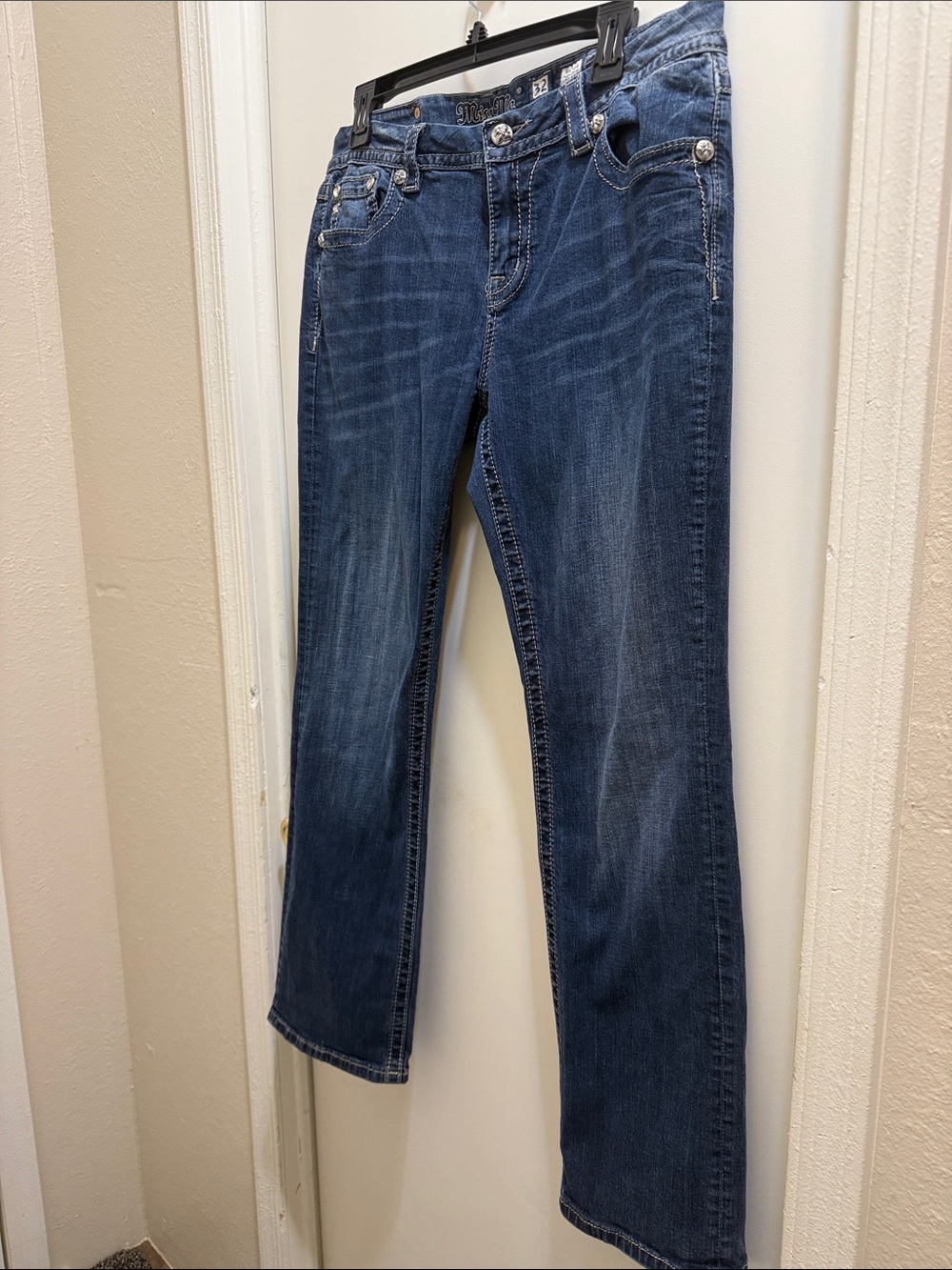 Women's Dark Blue Straight-Leg Jeans